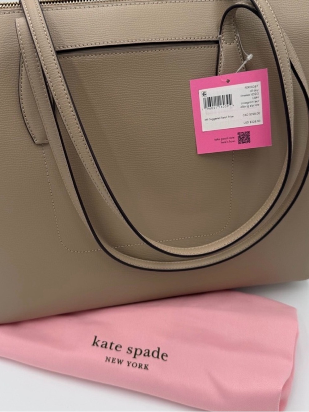 kate spade beige tote bag brand new with tags & dust bag - Picture 2 of 8